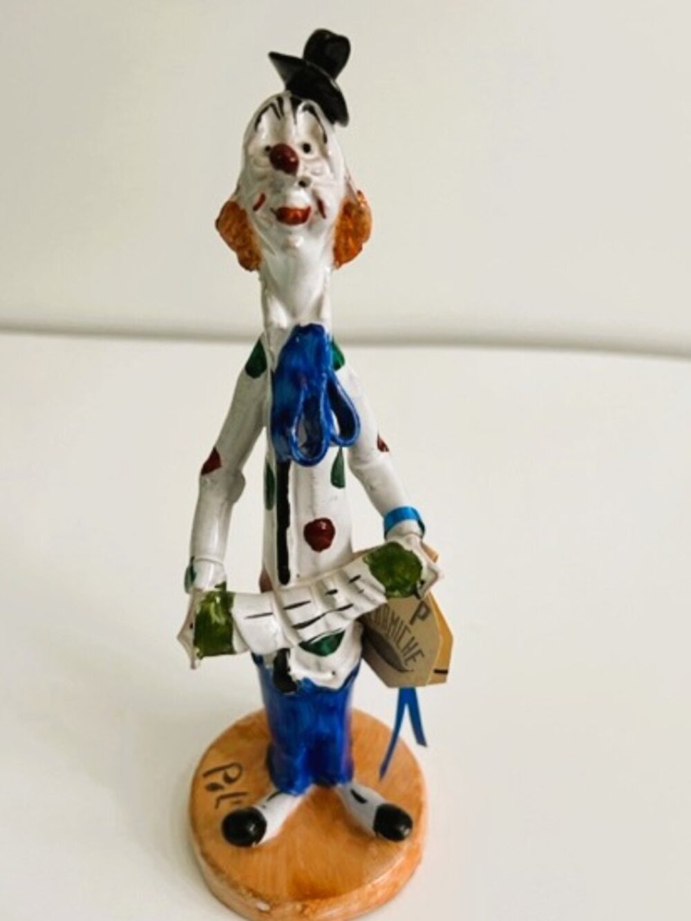 Vintage Hand-Painted TP Ceramiche Poli Cesare Clown Figurine